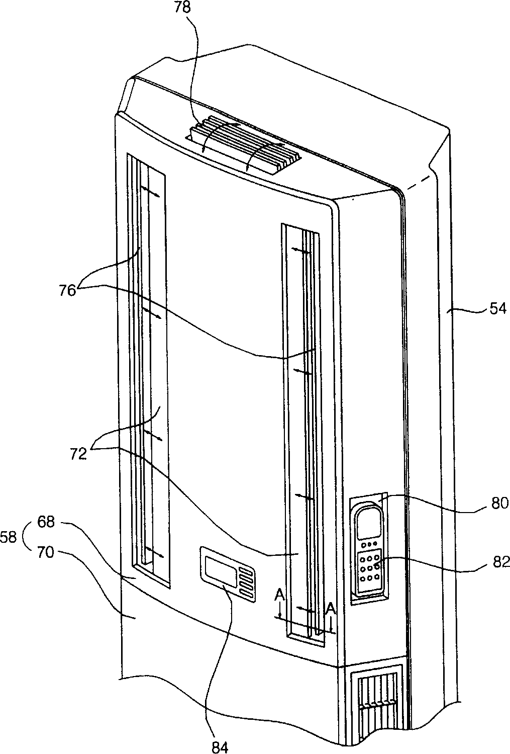 Split type indoor set of air-conditioner