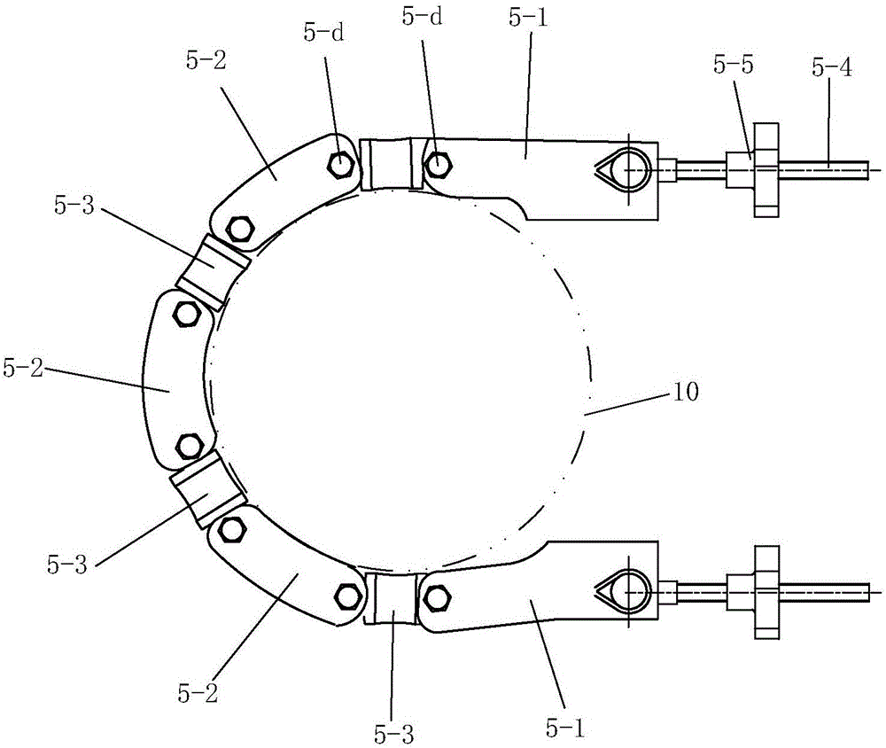 Self-climbing repair platform for electric poles