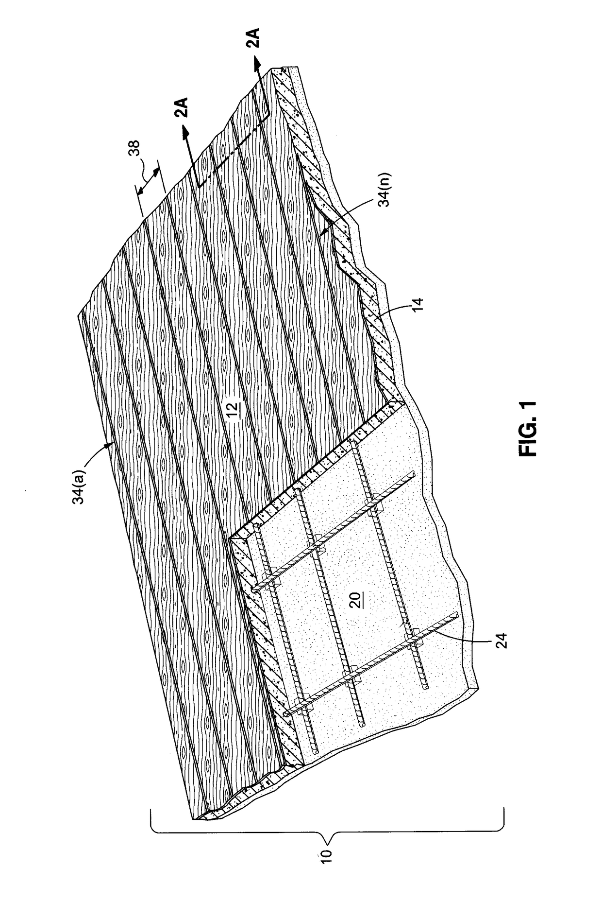 Decorative concrete simulating natural wood and method of forming the same