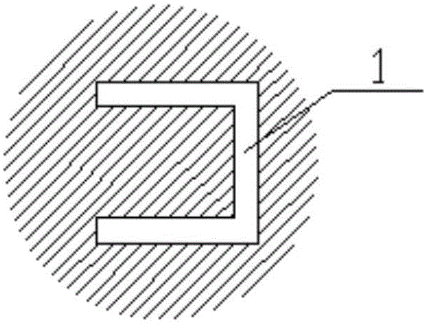 U-shaped hollow Dacron draw-textured yarn and preparation method thereof