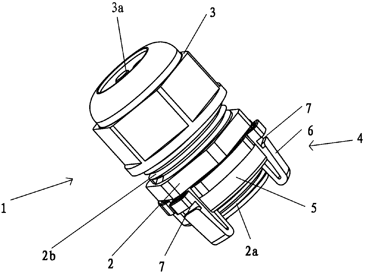 Adapter for cable fixed head and cable fixed head unit