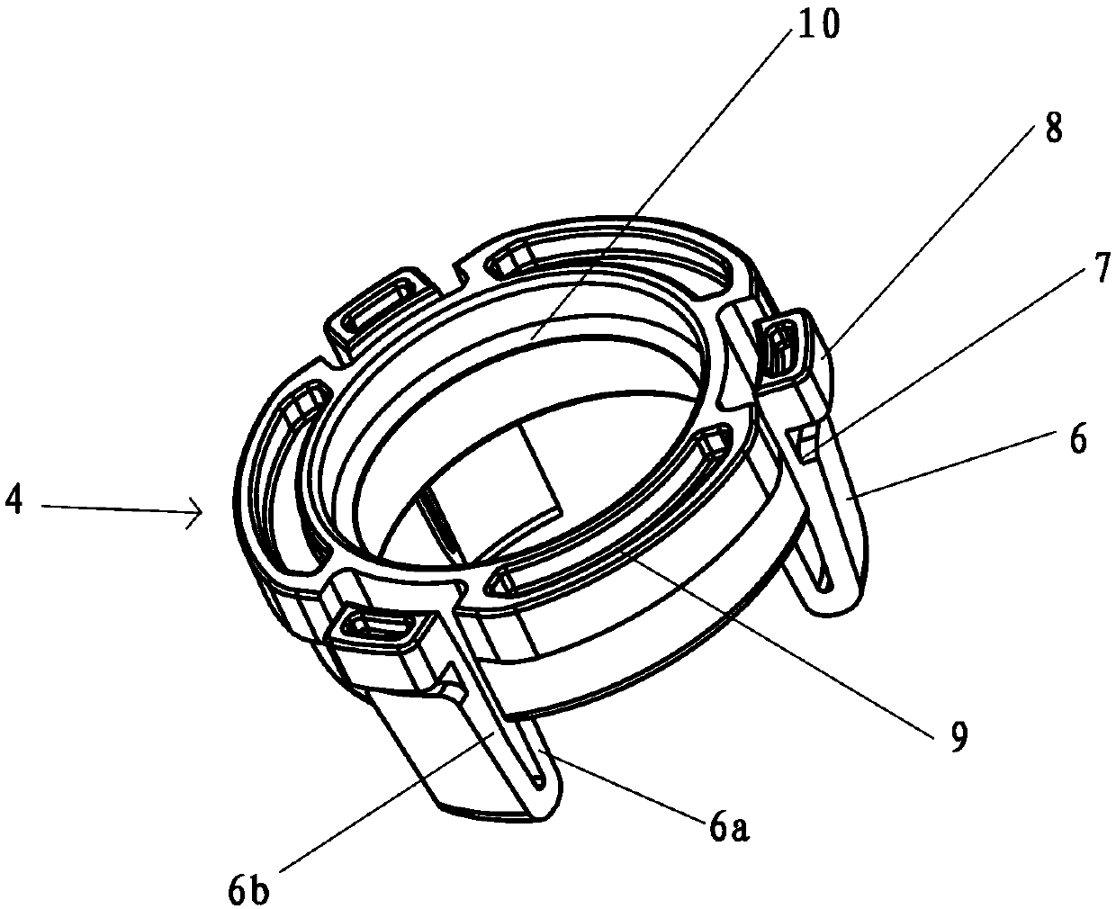 Adapter for cable fixed head and cable fixed head unit