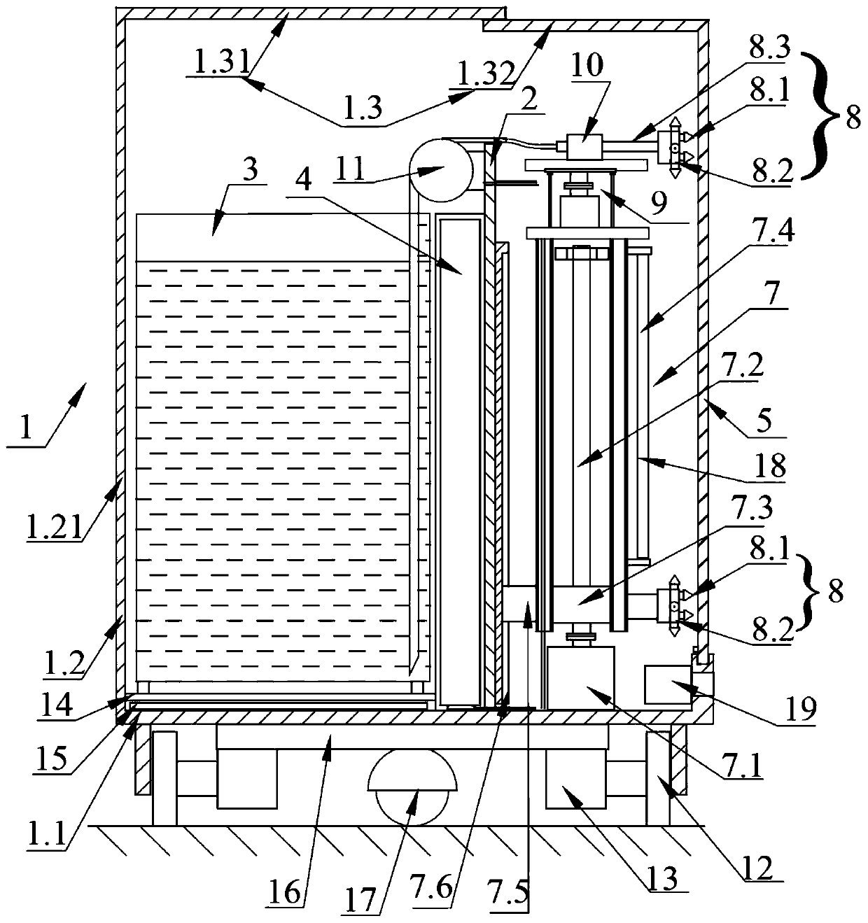 Electrostatic spraying robot capable of automatically walking