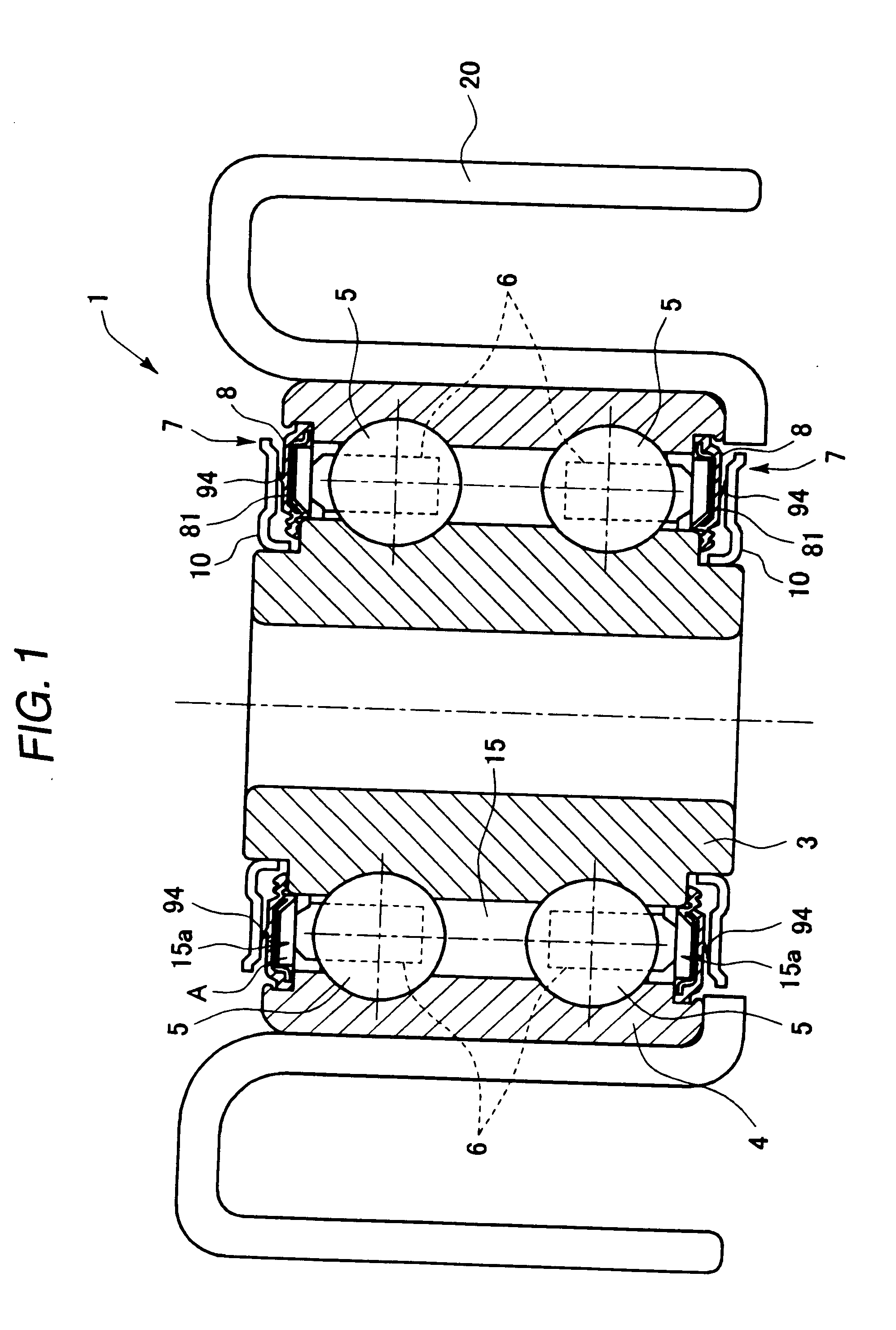 Sealing device for bearing