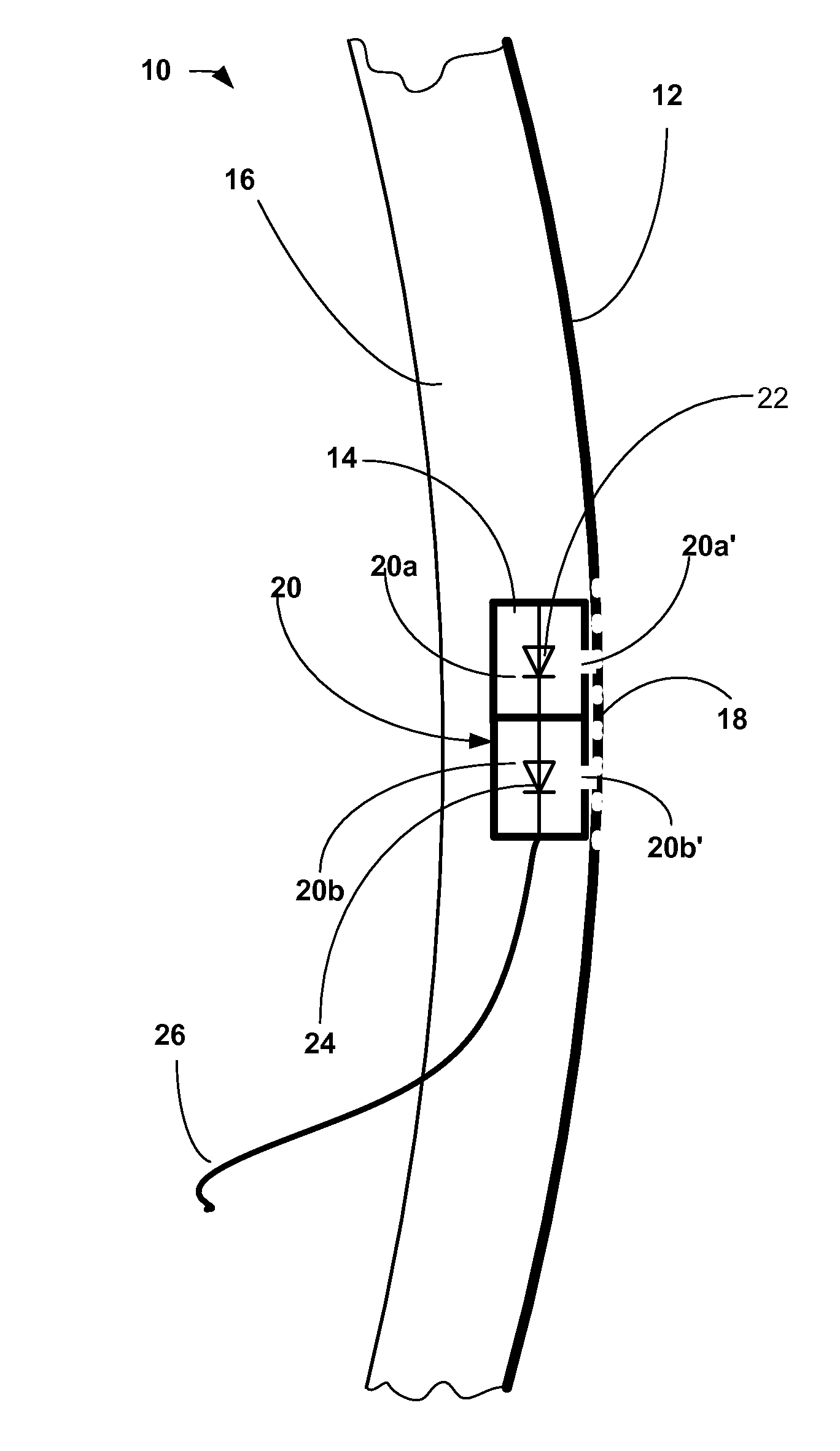 Vehicle panel with integral sensor