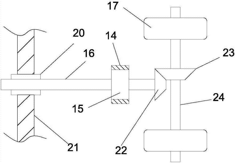 Hand-propelled agricultural soil loosening vehicle