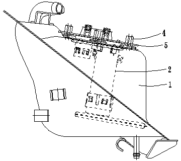 Installing structure of internal oil pump of electric-jet motorcycle