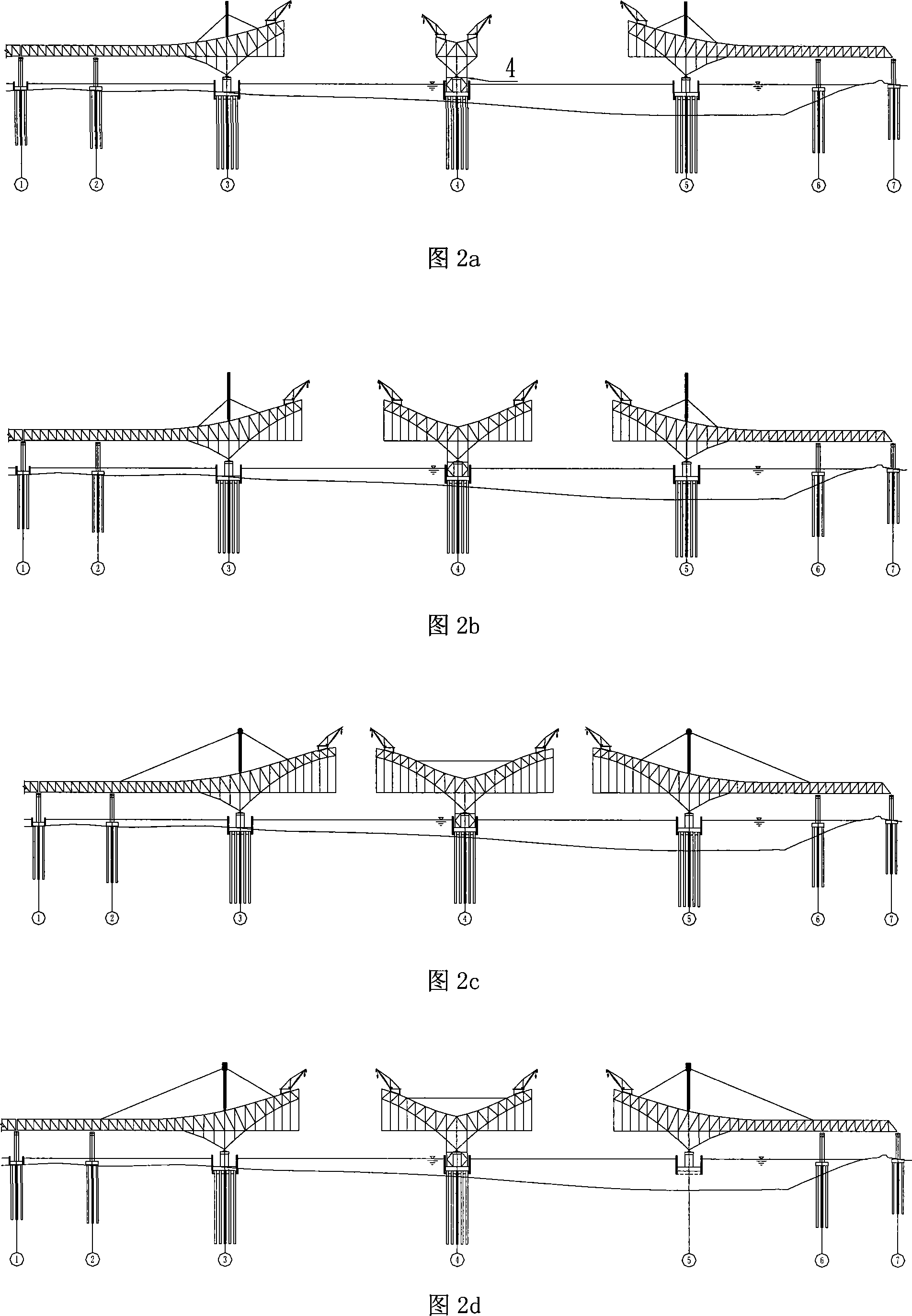 Closure method of large-span continuous steel truss arch