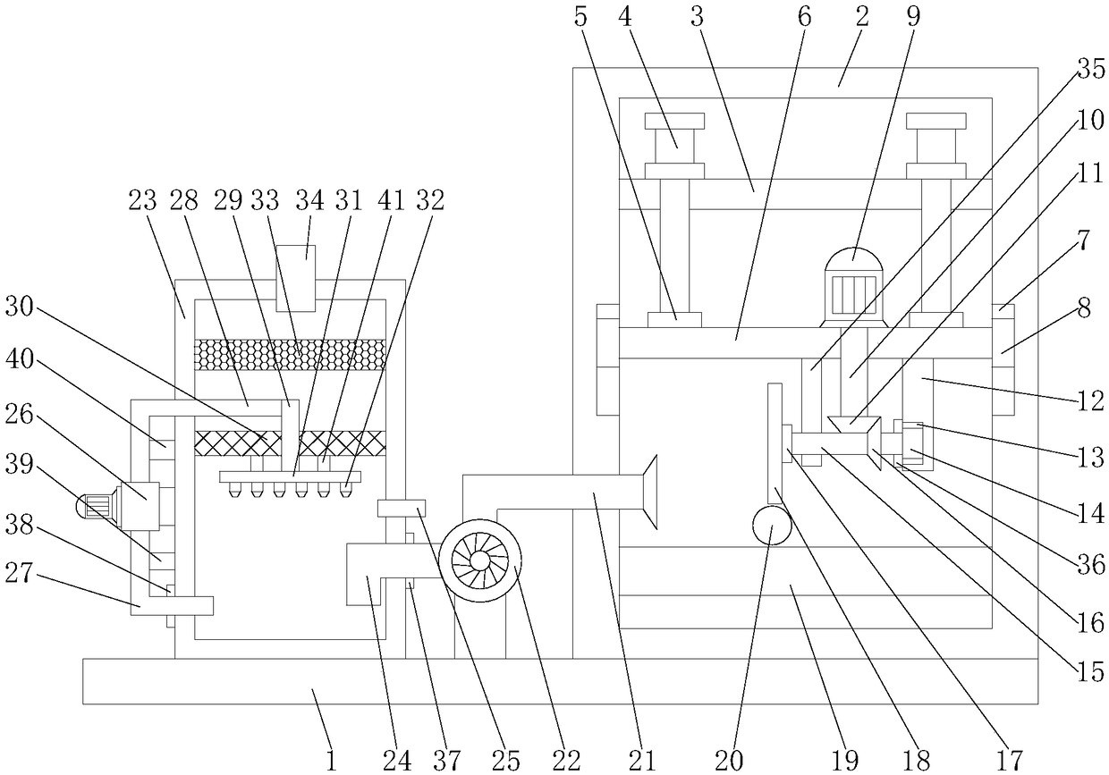 Steel bar cutting machine for bridge construction