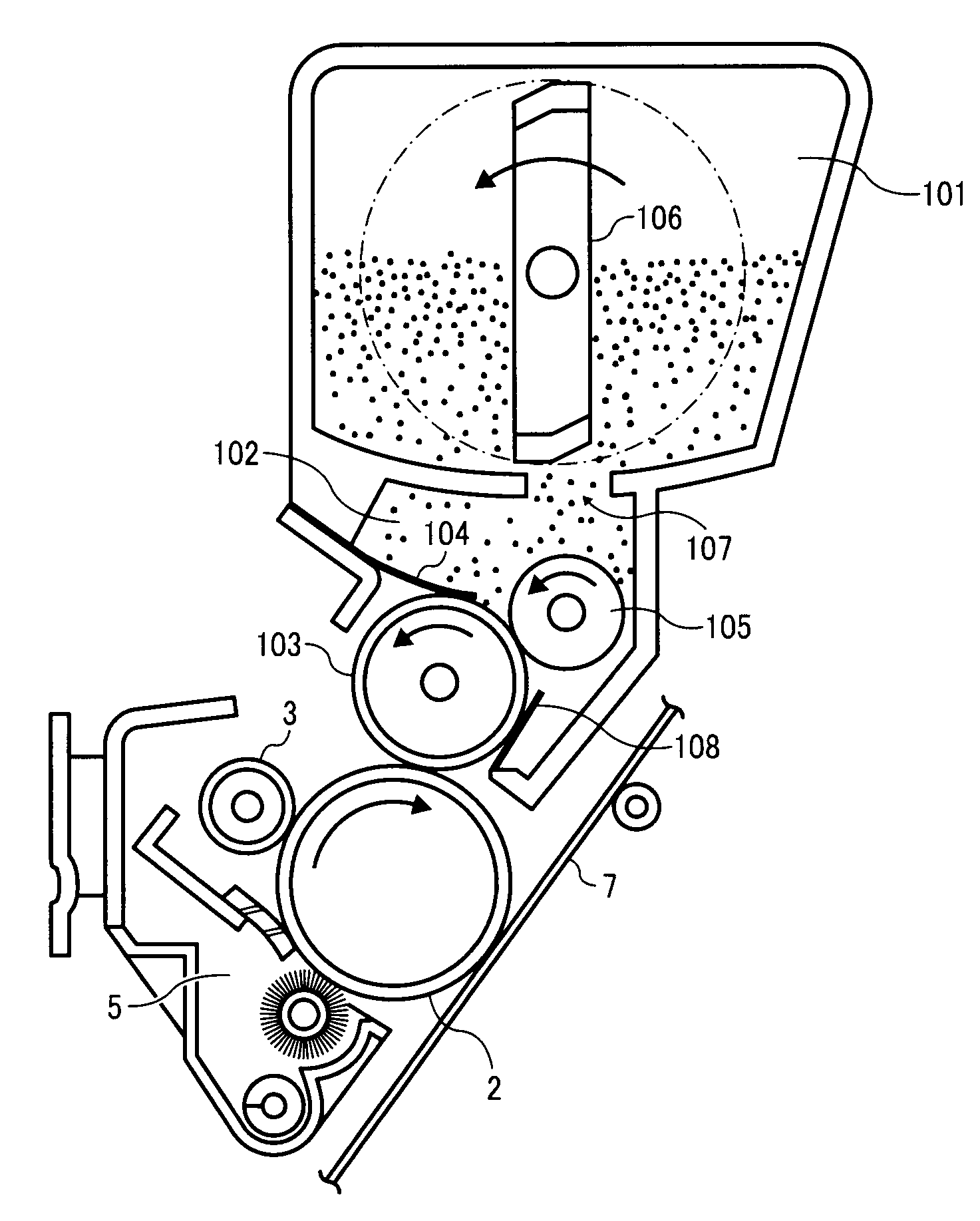 Single component development device, process cartridge and toner