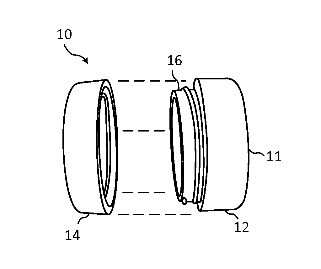 Closeable silicon container