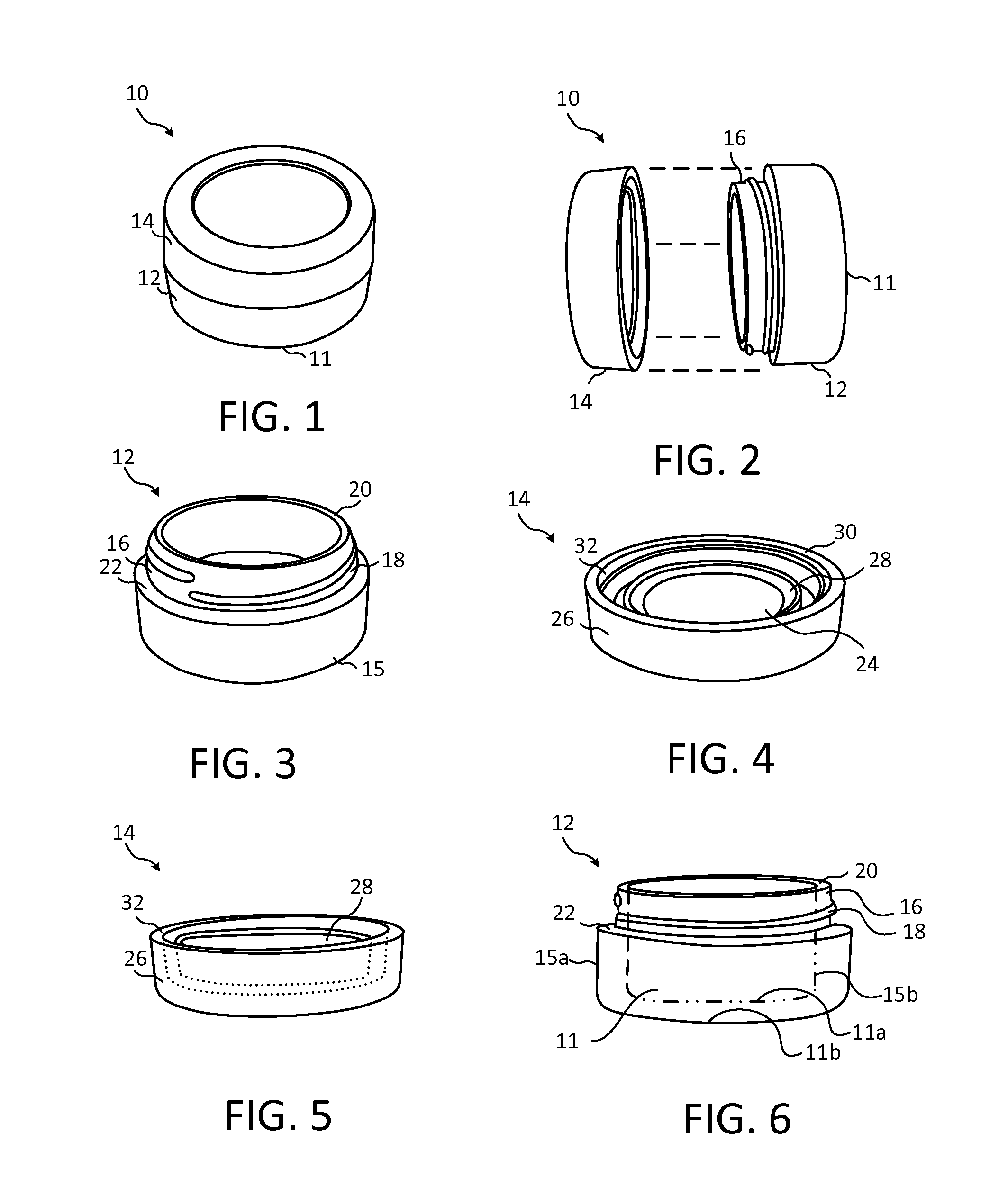 Closeable silicon container