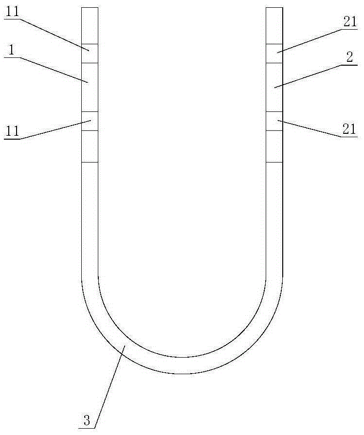 U-shaped damping beam falling preventing device