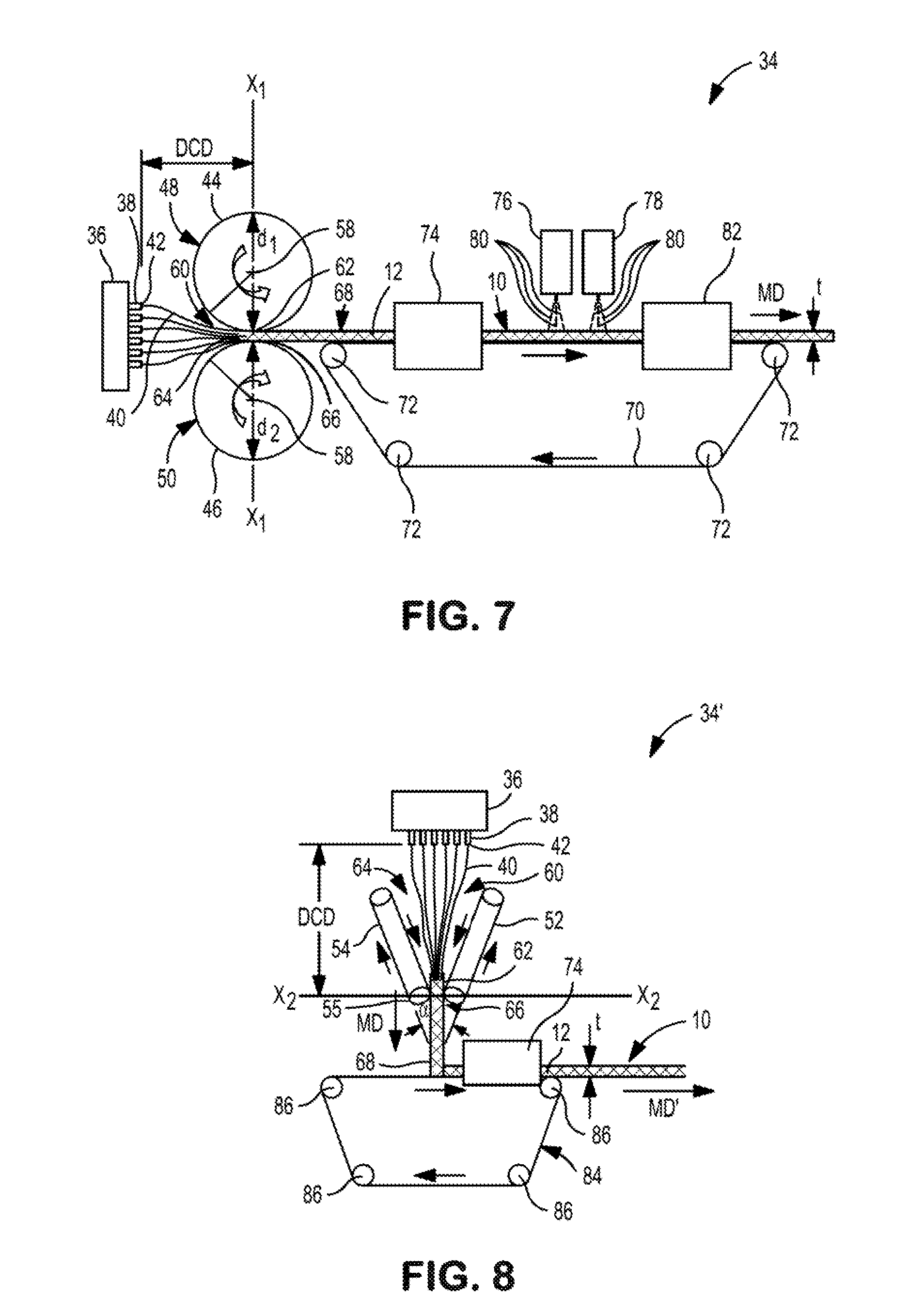 Apparatus for making a high loft, nonwoven web exhibiting excellent recovery