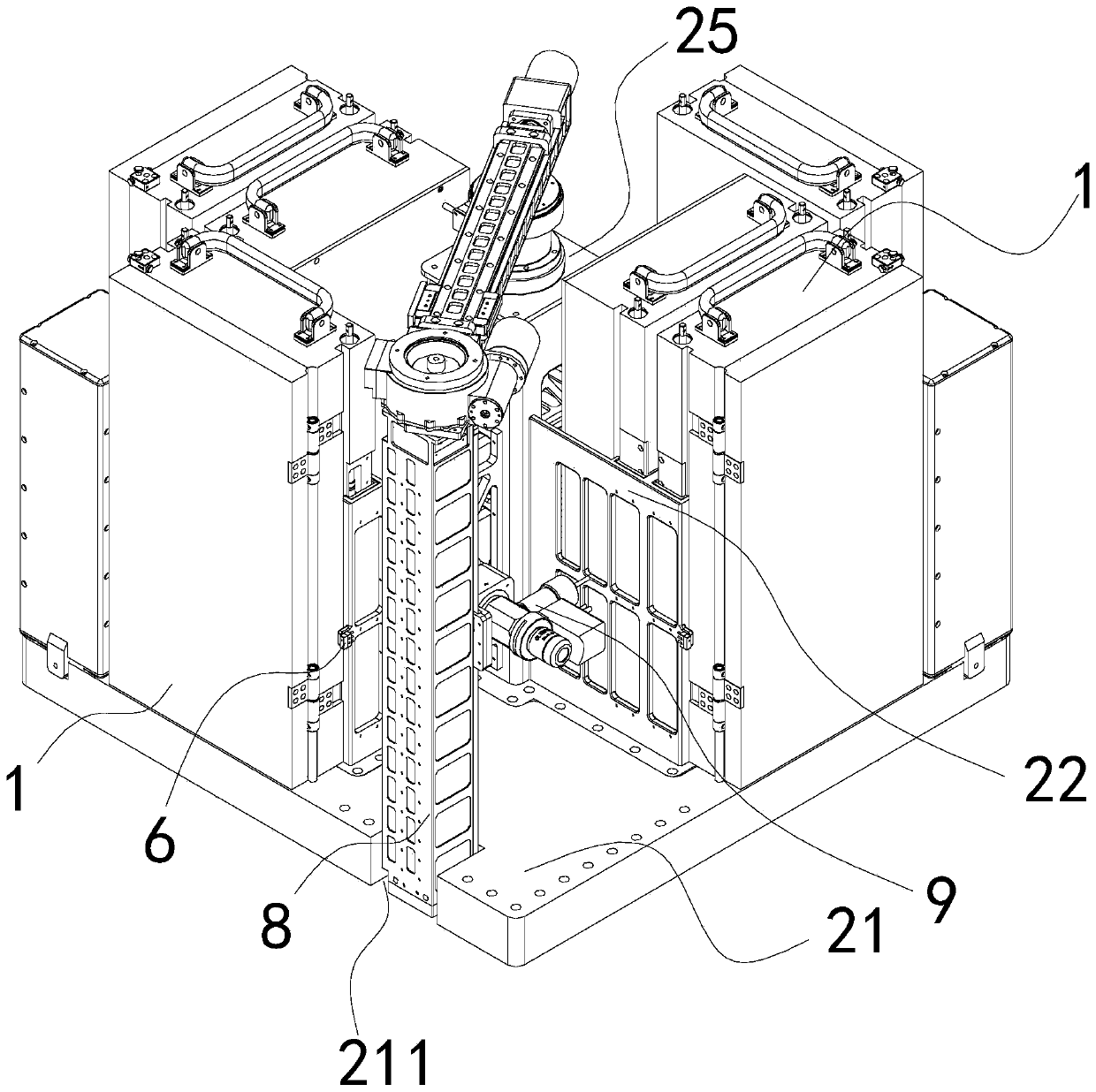 Material outboard exposure device