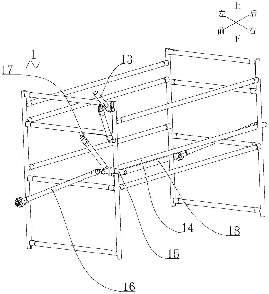 AGV trolley material conveying system and control method thereof