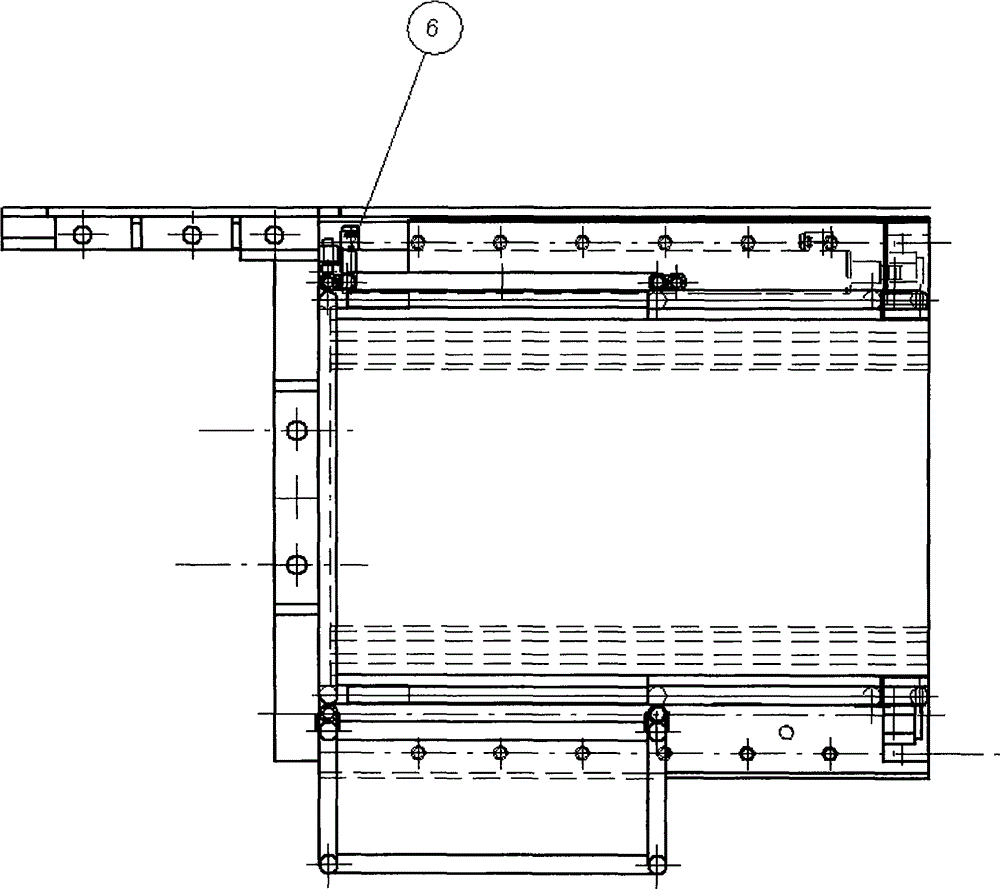 Telescopic ladder for stage loader tail