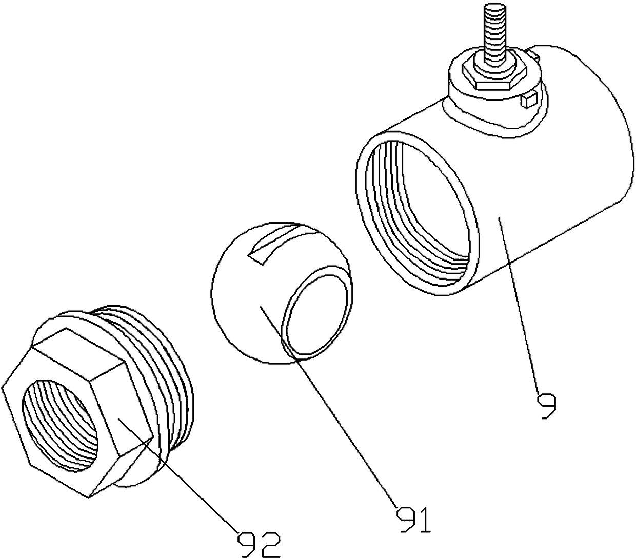 Automatic assembly and production equipment for ball valve