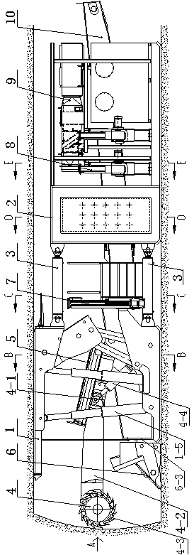 Novel coal roadway rapid excavator