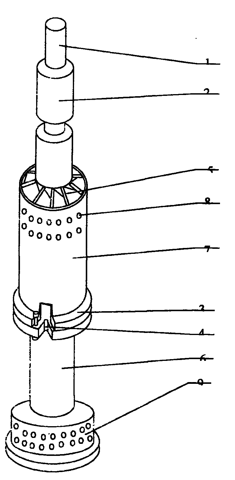 Guide-well desertification energy conservation submerged pump