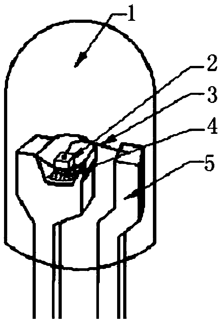 LED structure and application thereof