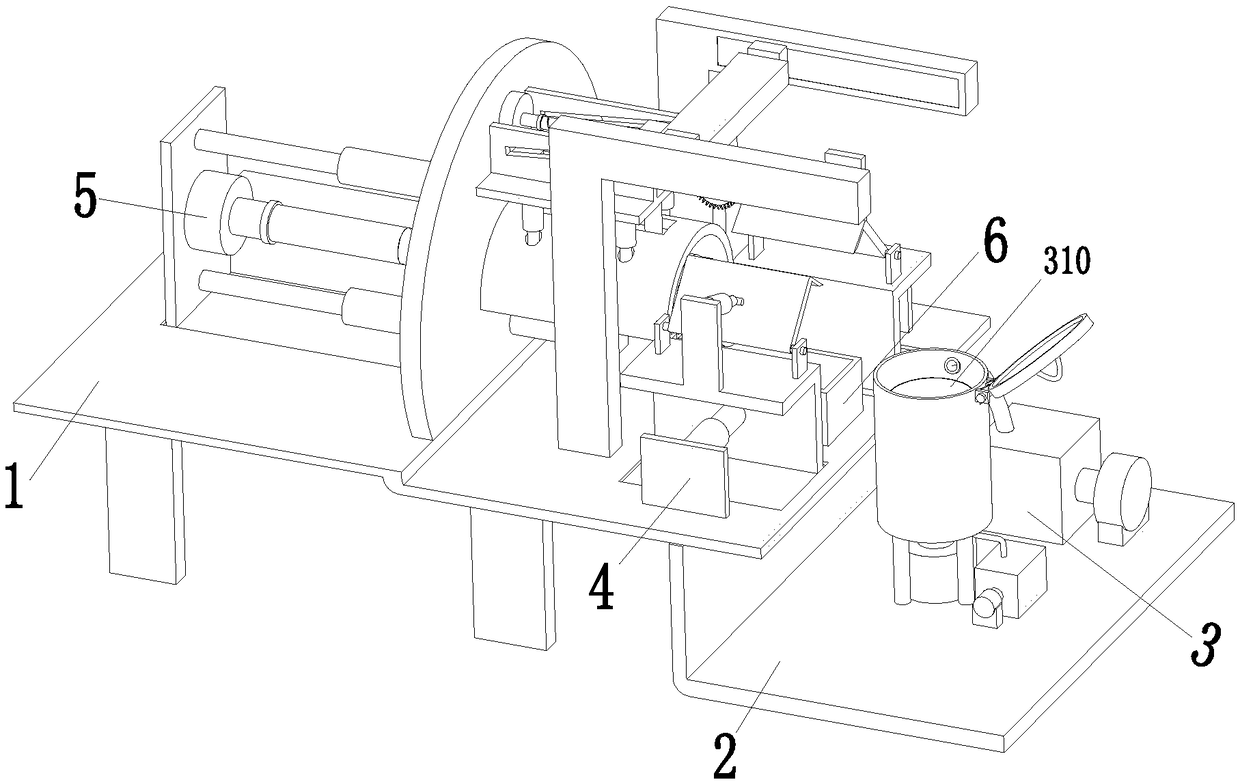 An alkaline dry battery complete carbon rod decomposing and recovering device