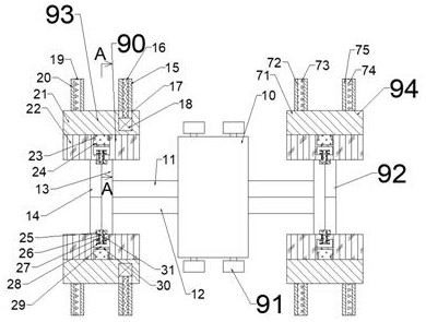 Collecting vehicle automatic running-in machine with gearbox running-in device