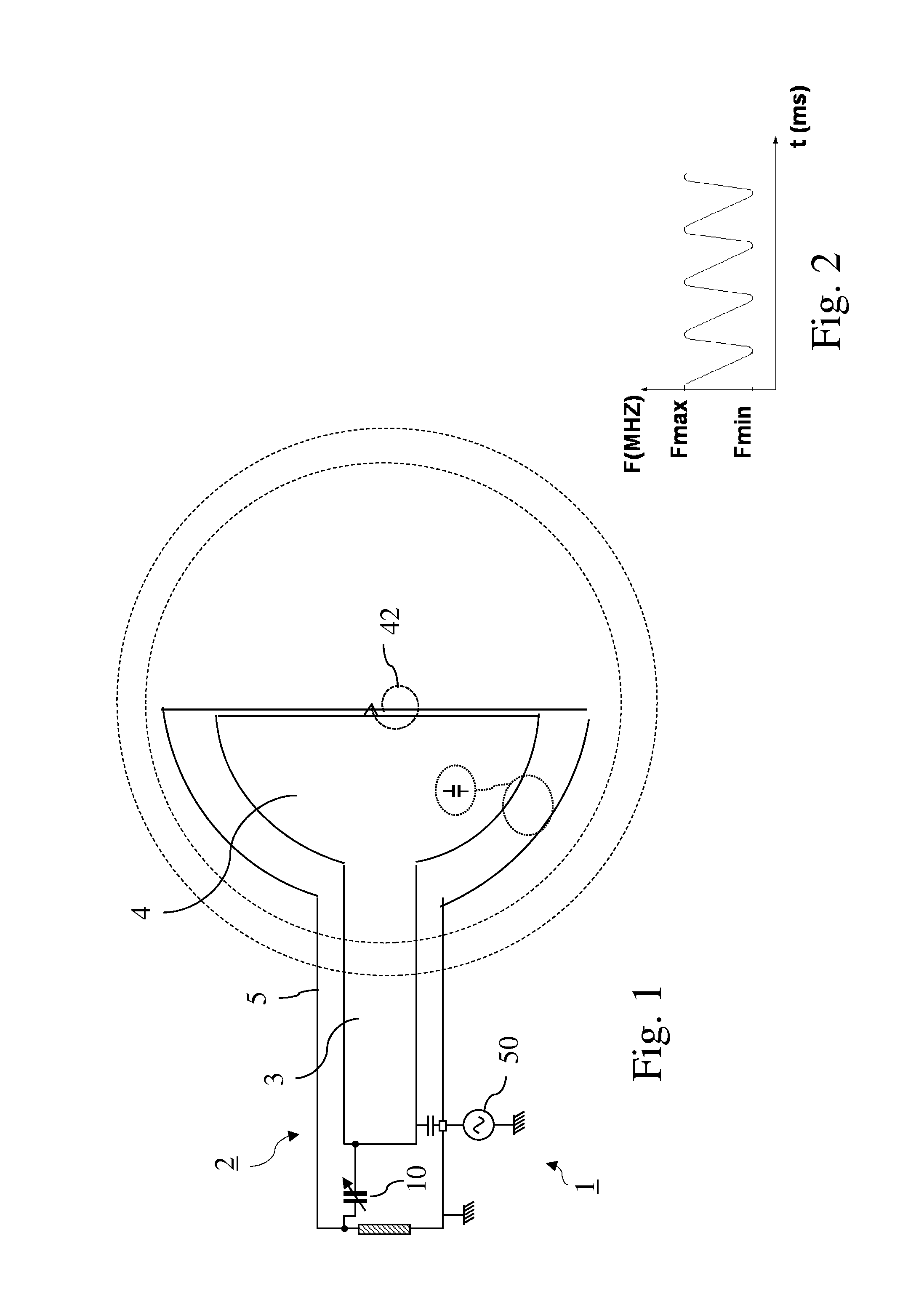 RF device for synchrocyclotron