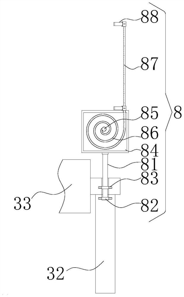 Guide wire length measuring device and measuring method for ERCP