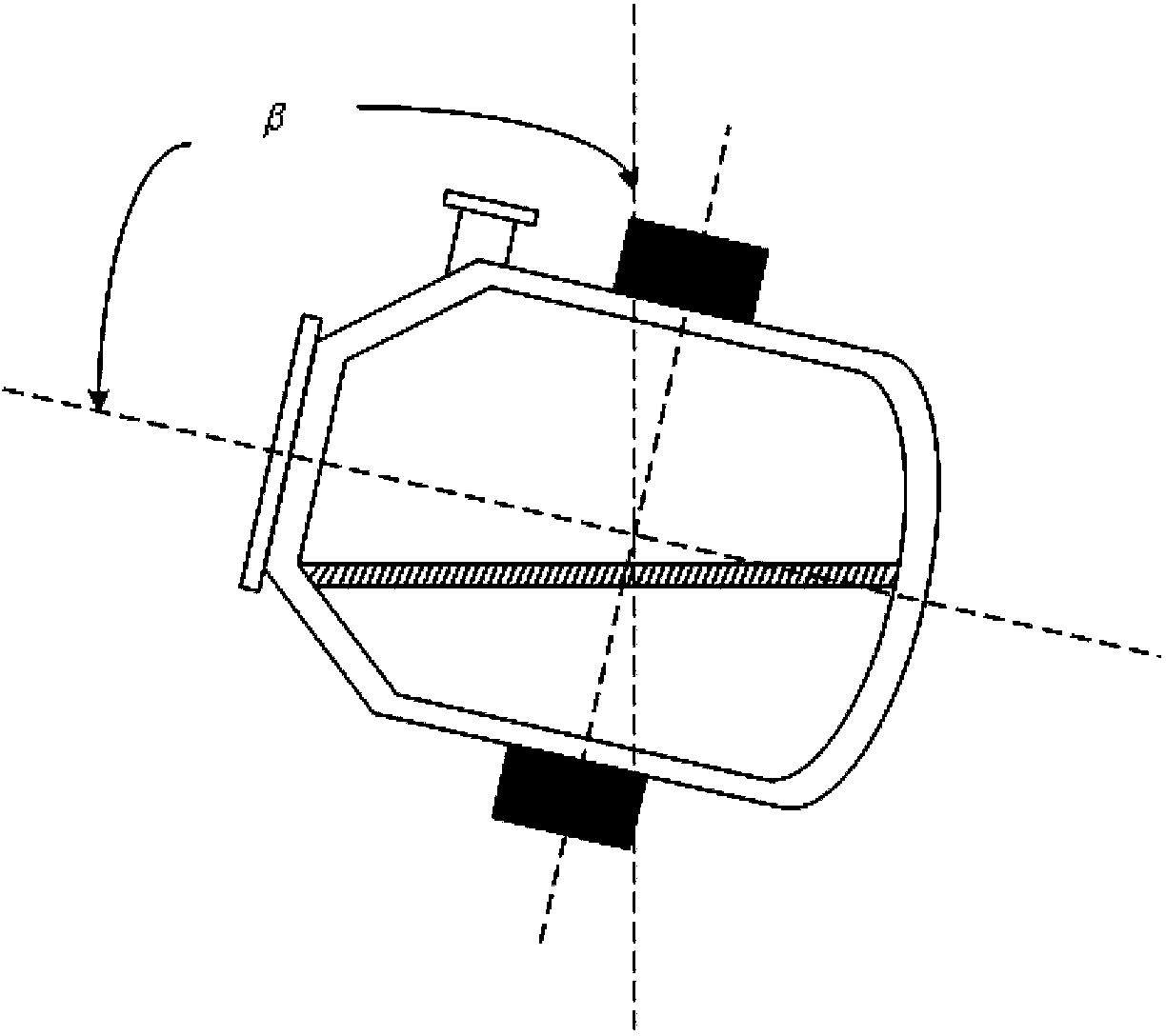 Method for calculating residual slag amount of converter in accordance with tilting angle of converter