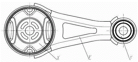 Connection structure of anti-torque pull rod and auxiliary frame and automobile