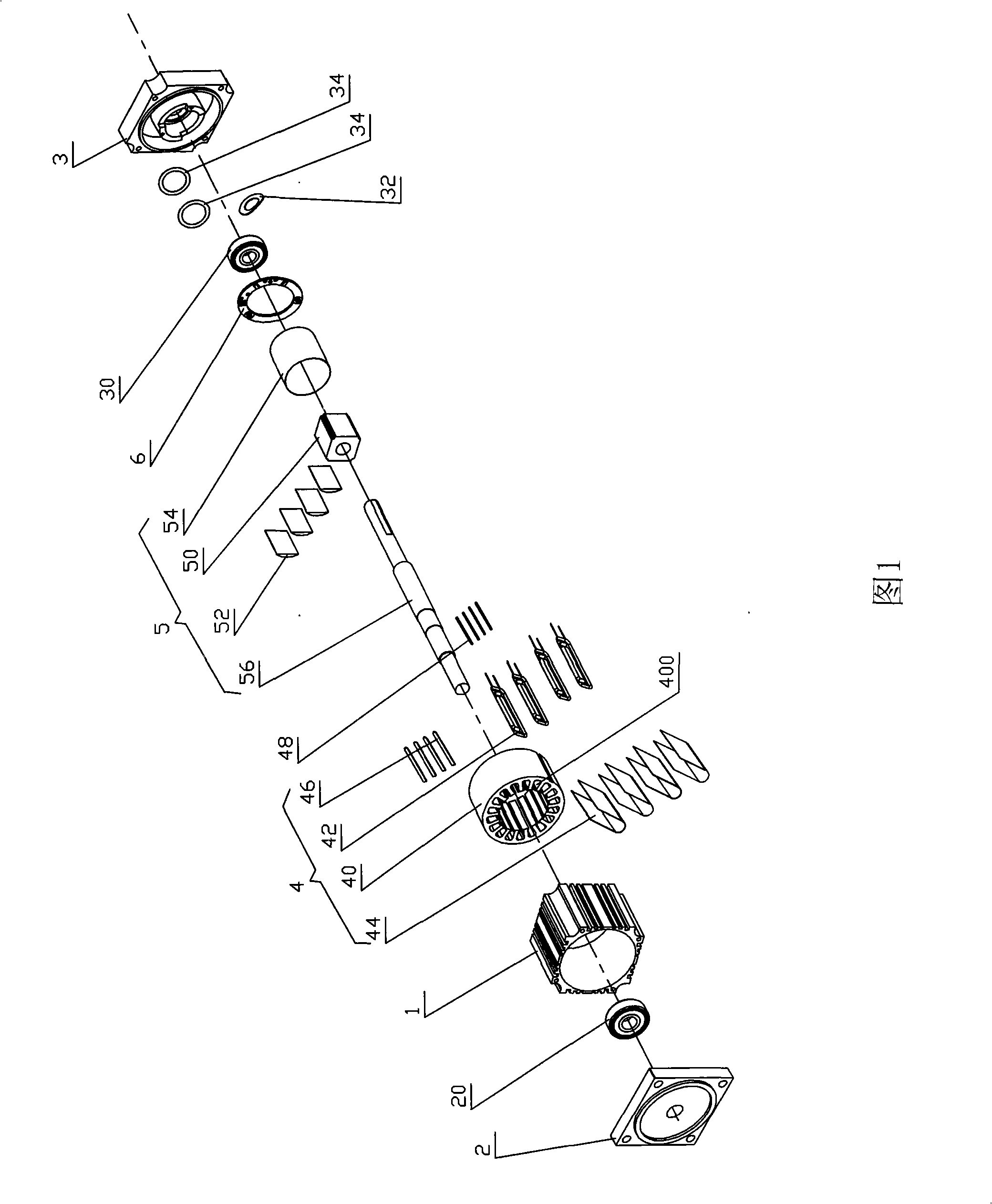 Permanent-magnet brushless DC motor