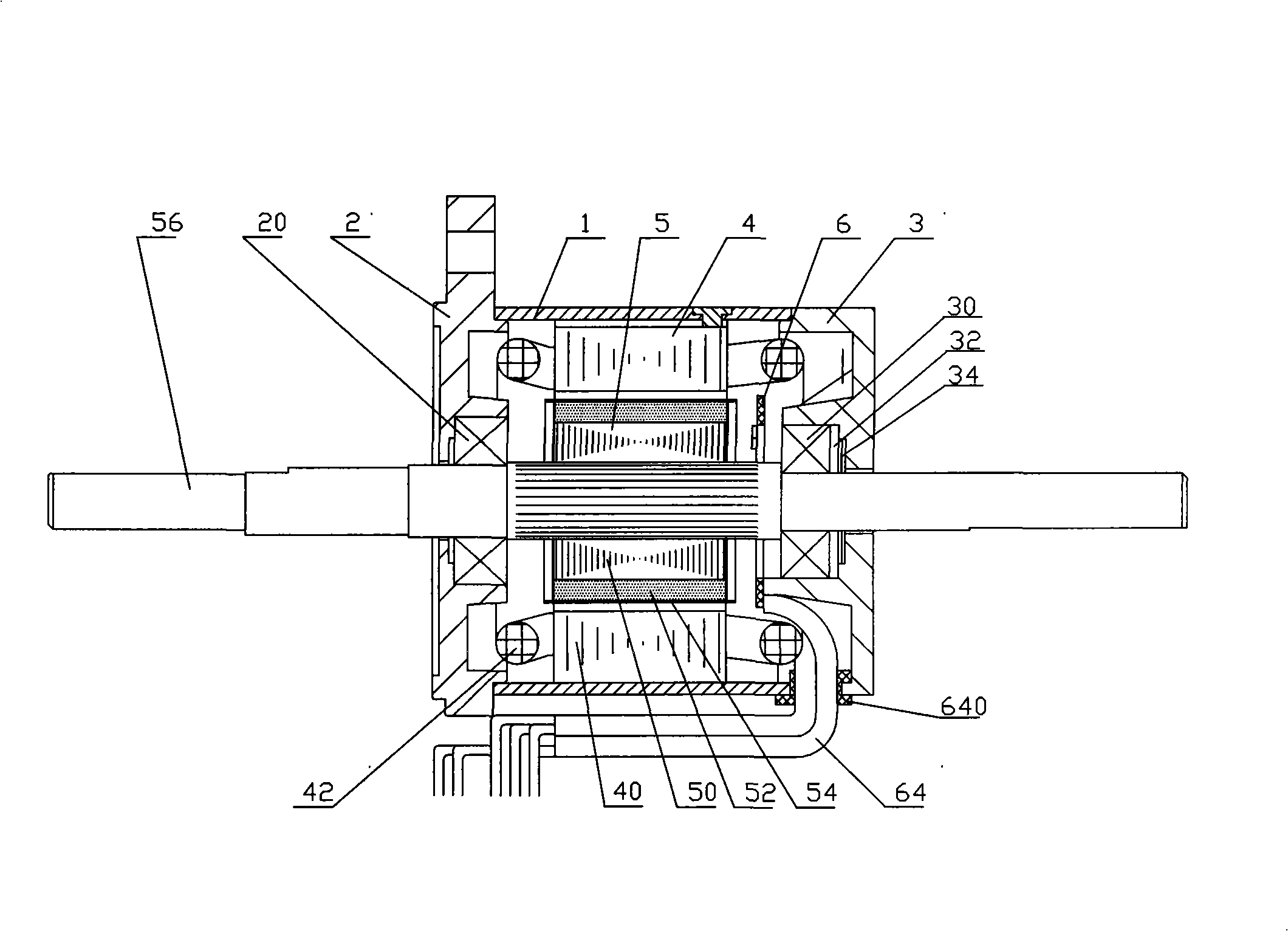 Permanent-magnet brushless DC motor