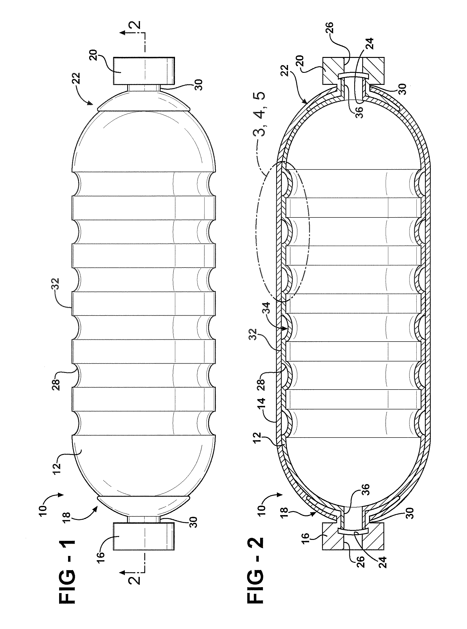 Inner shell for a pressure vessel