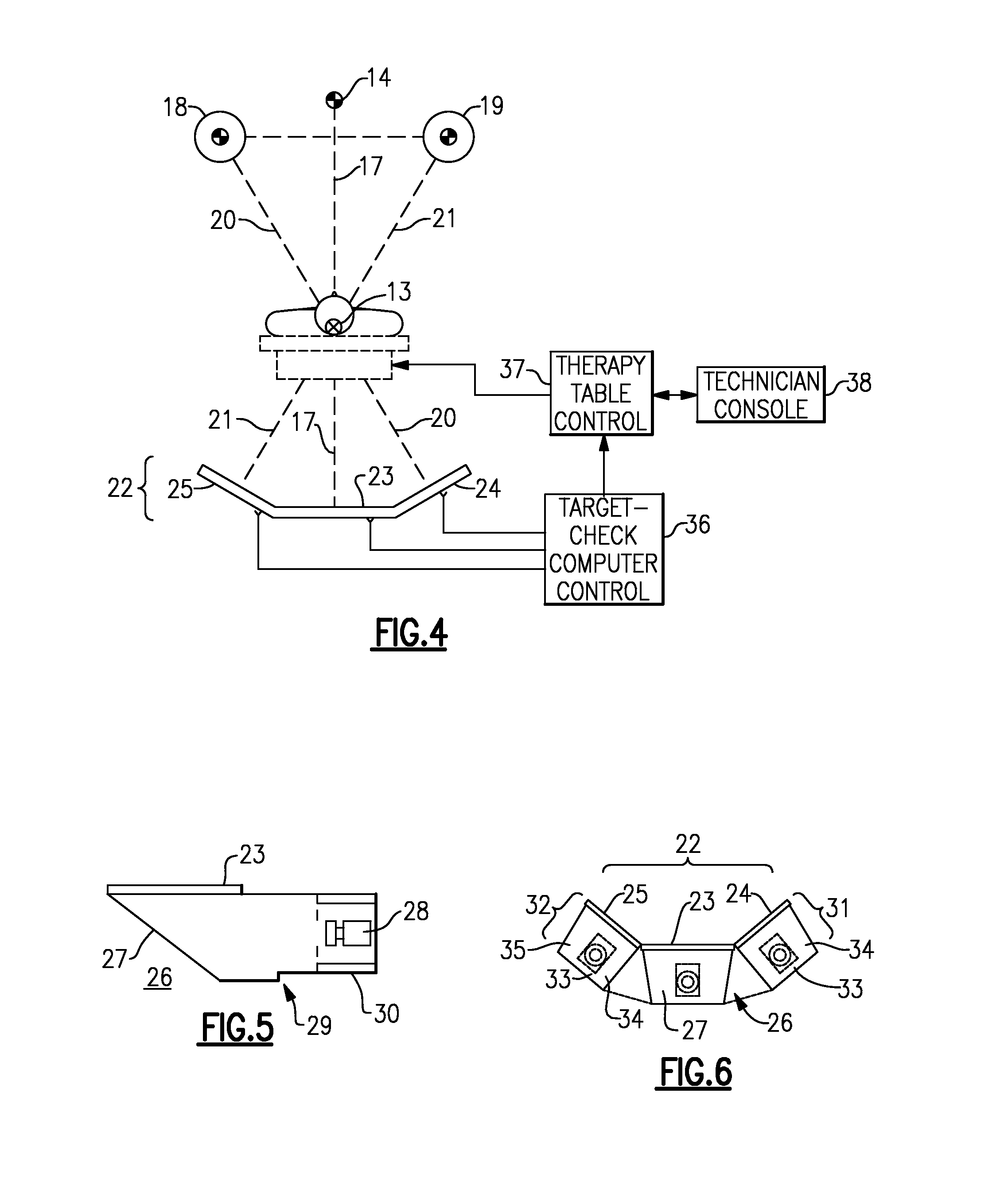 Radiation therapy machine with triple KV/MV imaging