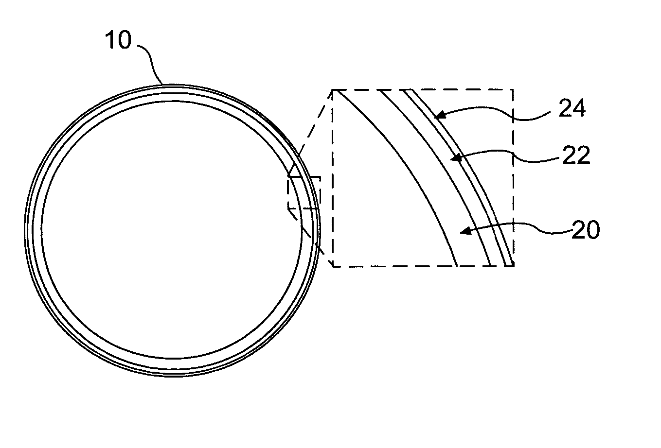 Multi-layered ceramic tube for fuel containment barrier and other applications in nuclear and fossil power plants