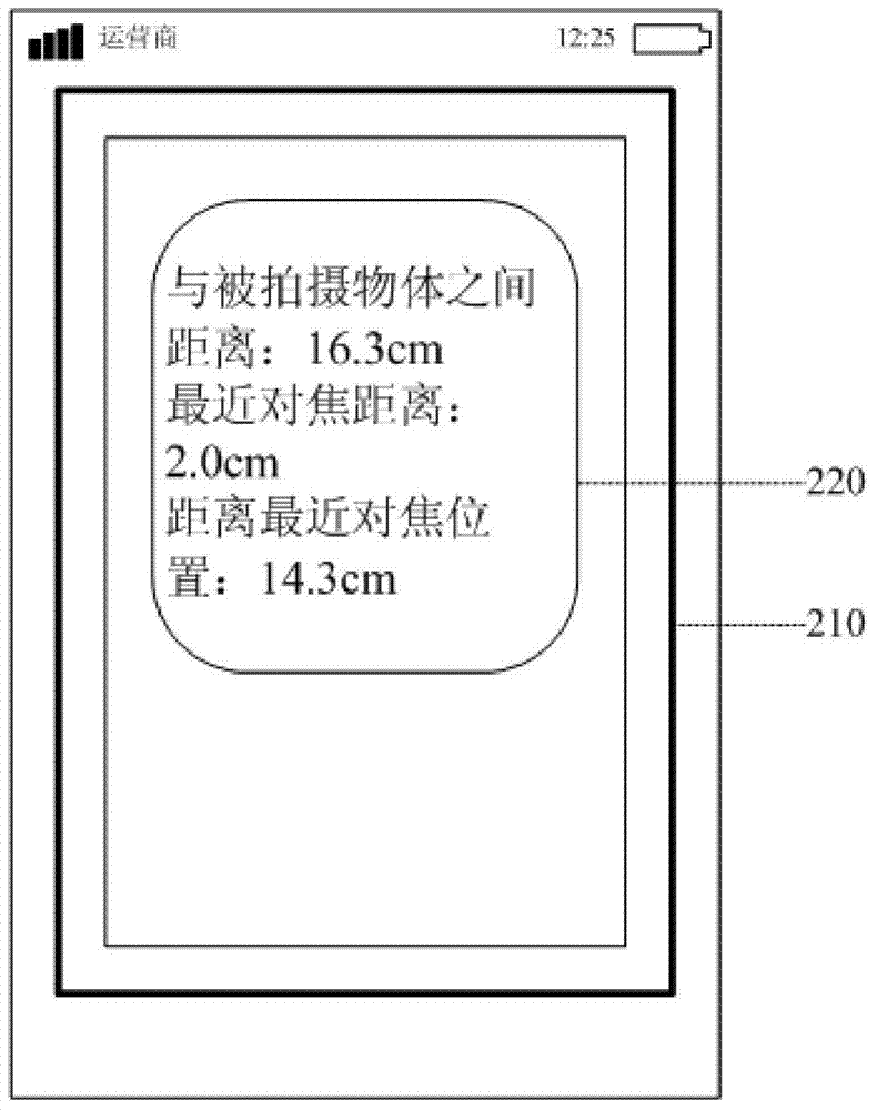 Method and device for prompting focusing during shooting