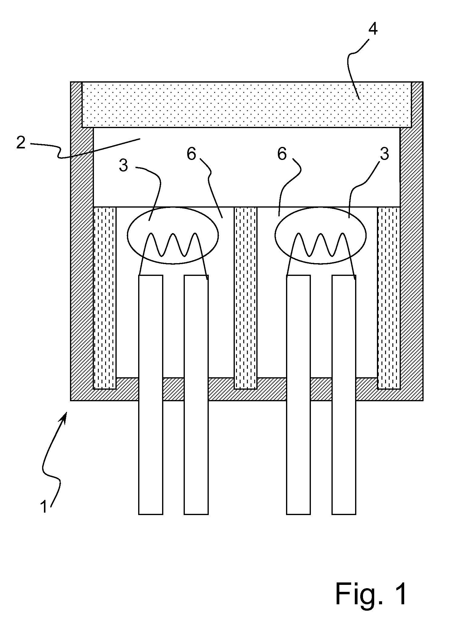 Gas sensor with at least one catalytic measuring element