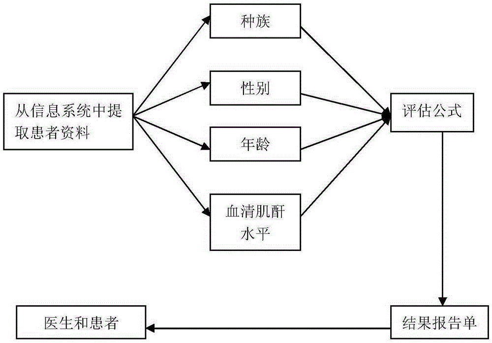 Detecting system for glomerular filtration rate