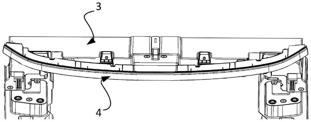 Front through lamp assembly