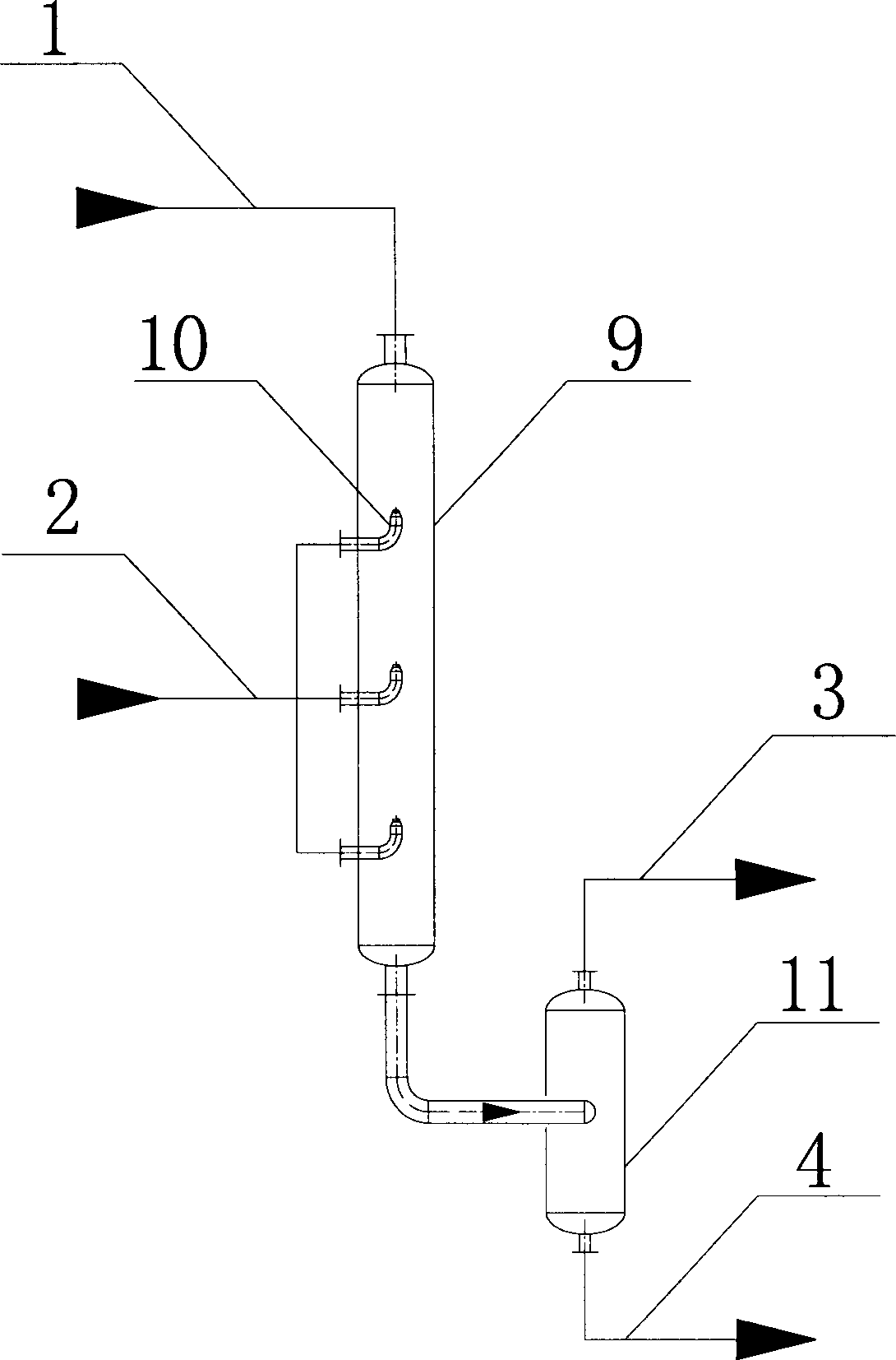 Method for absorbing maleic-anhydride-containing gas by employing dynamic wave absorption tower