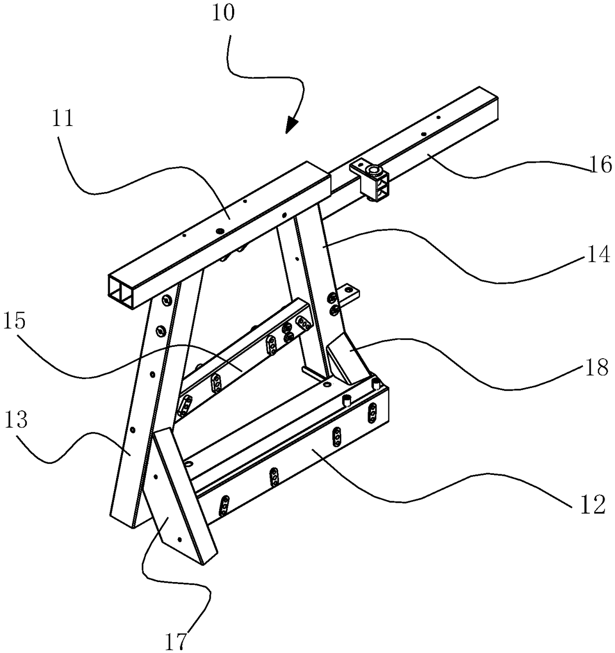 Frame-type car body rear compartment structure and welding method