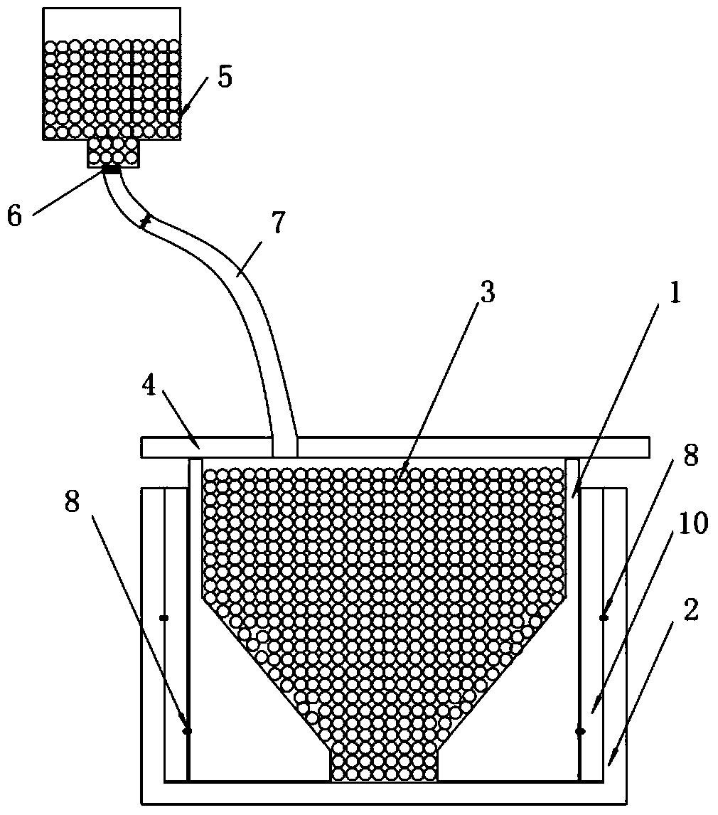 Fillable displacement adjustment compensation device