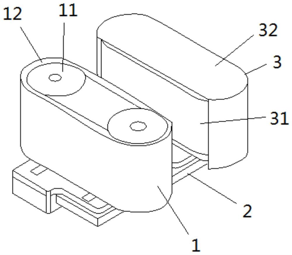 Transmission clamping device and automatic equipment