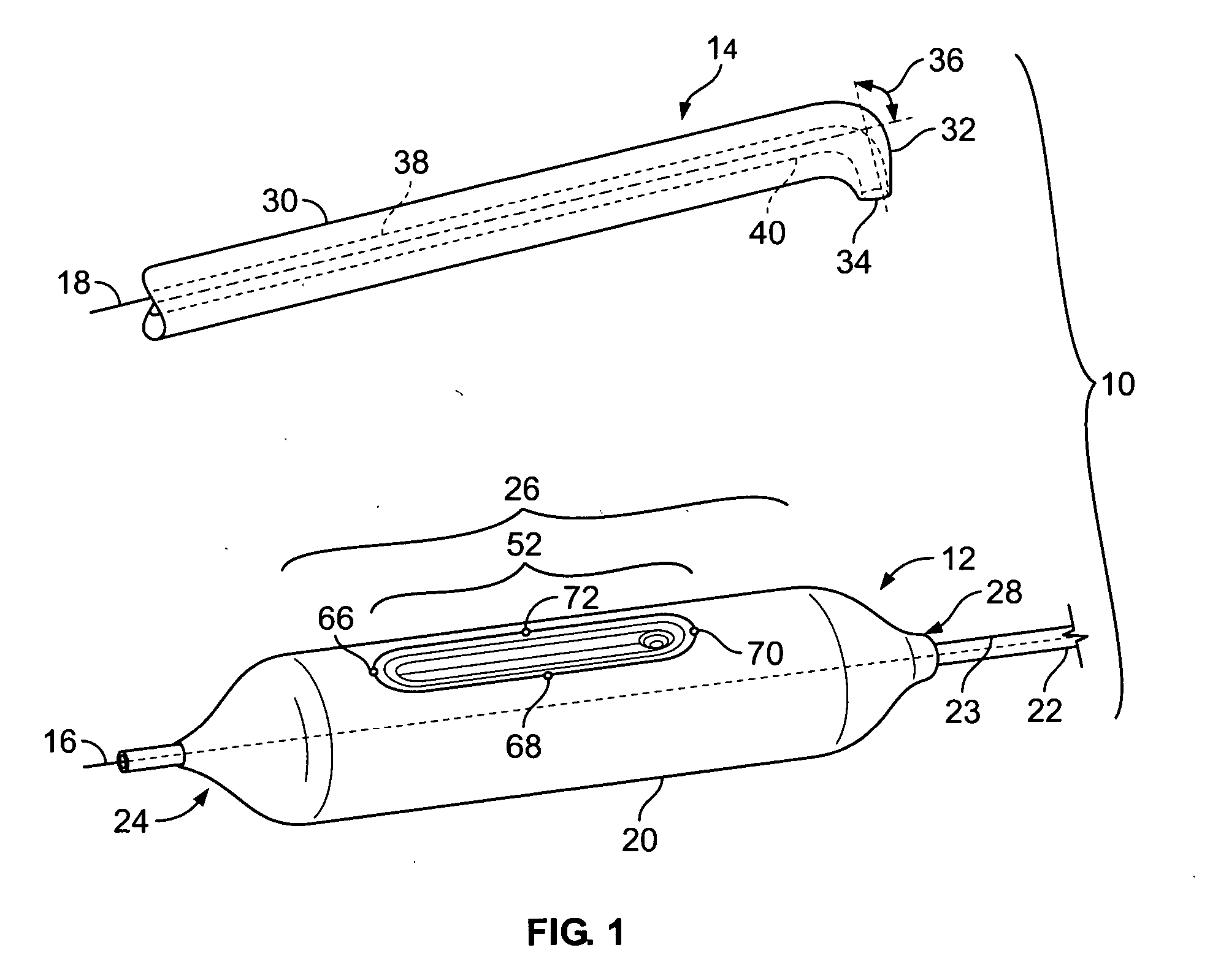 System for treating chronic total occlusion caused by lower extremity arterial disease