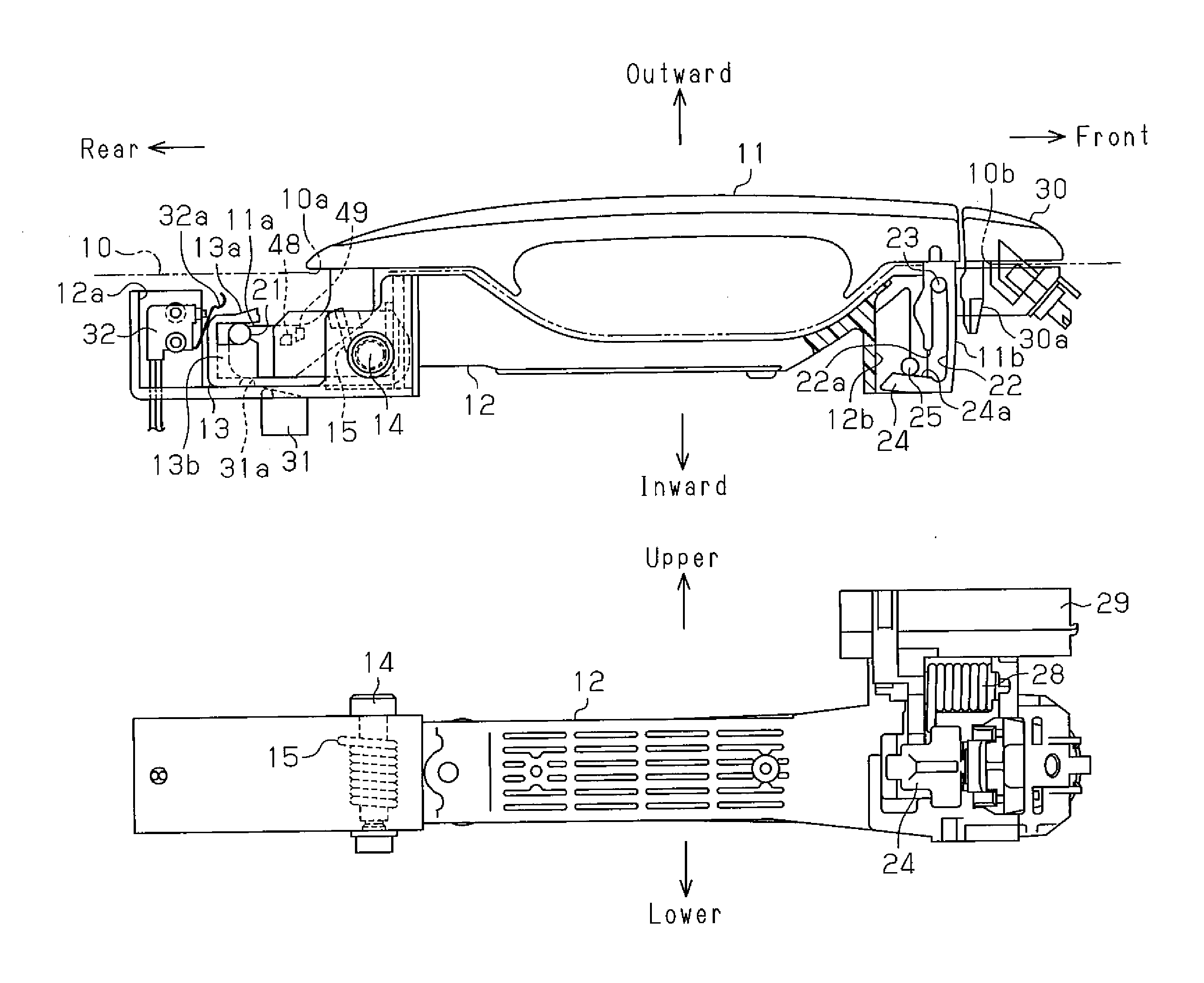 Vehicle door handle device