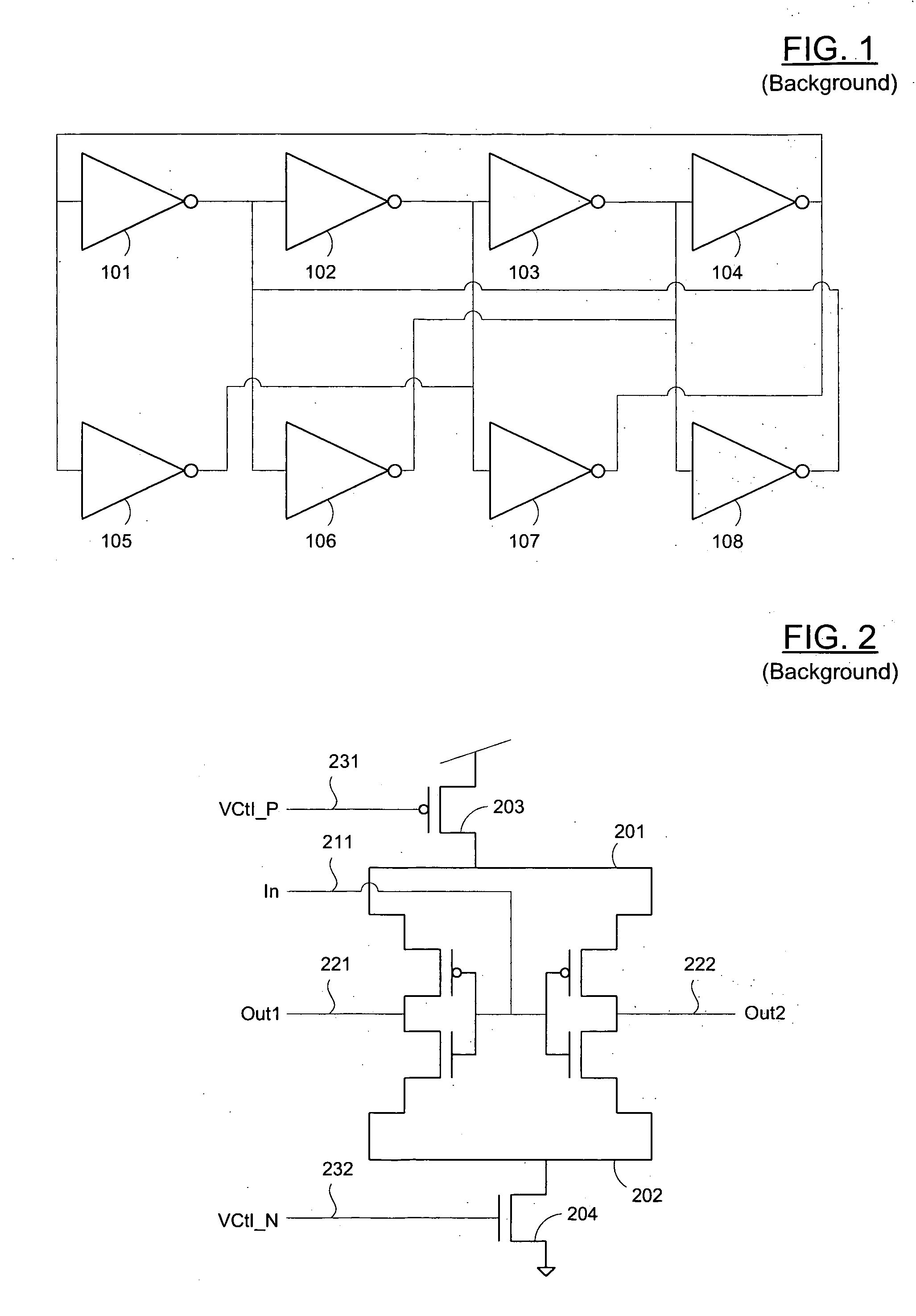 Circuits for voltage-controlled ring oscillators and method of generating a periodic signal