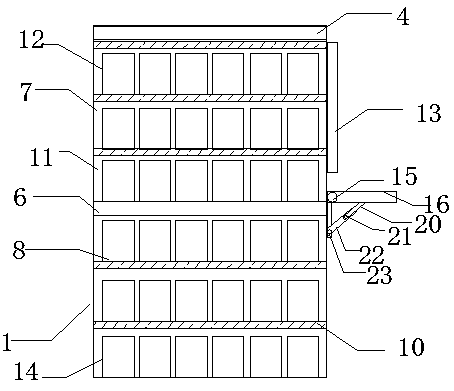 Automatic self-service borrowing bookshelf device for library