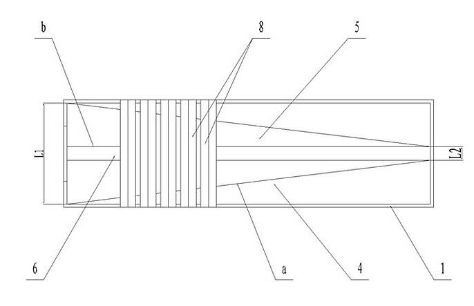 Novel wind chamber enabling wind to enter in a tapered way