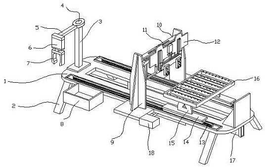 Packaging detection equipment with classified clamping function for diode processing